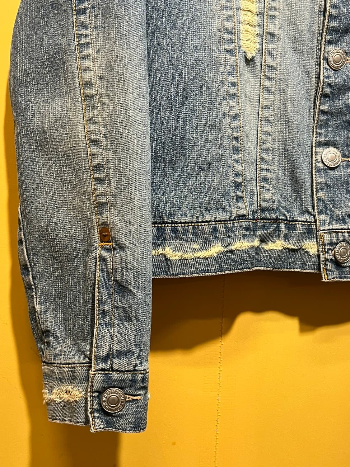 [M] 일본빈티지 블랭킷 라이닝 데님 트러커 자켓 상품이미지4