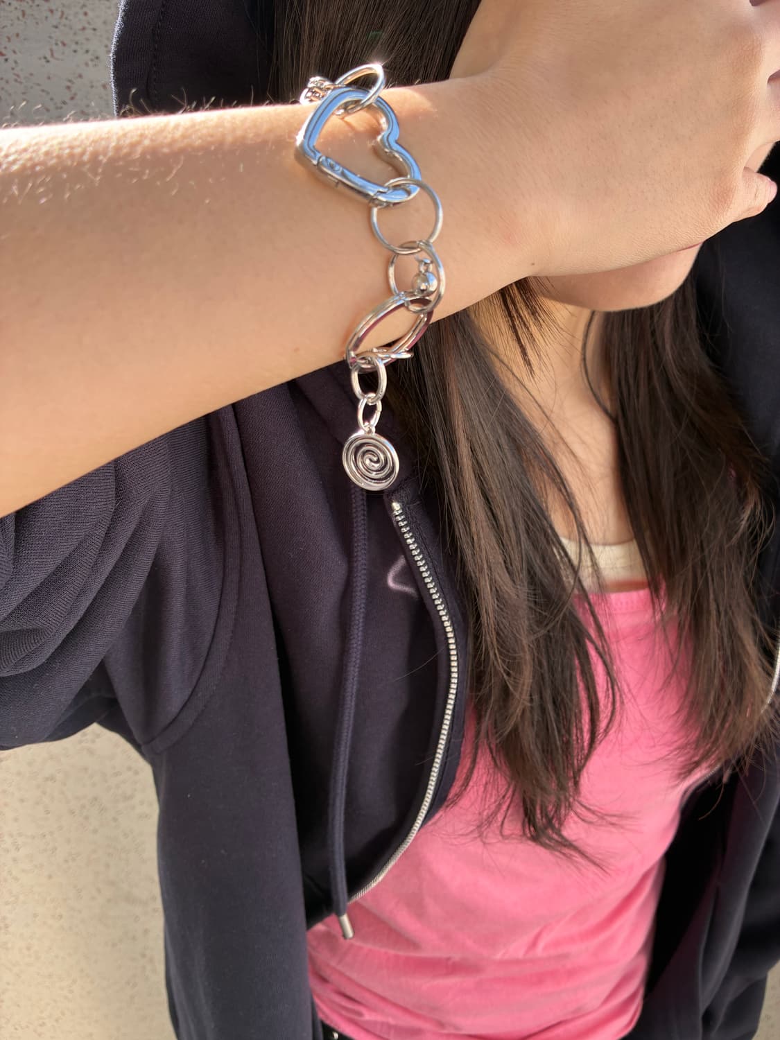 Heart silver bracelet  상품이미지3