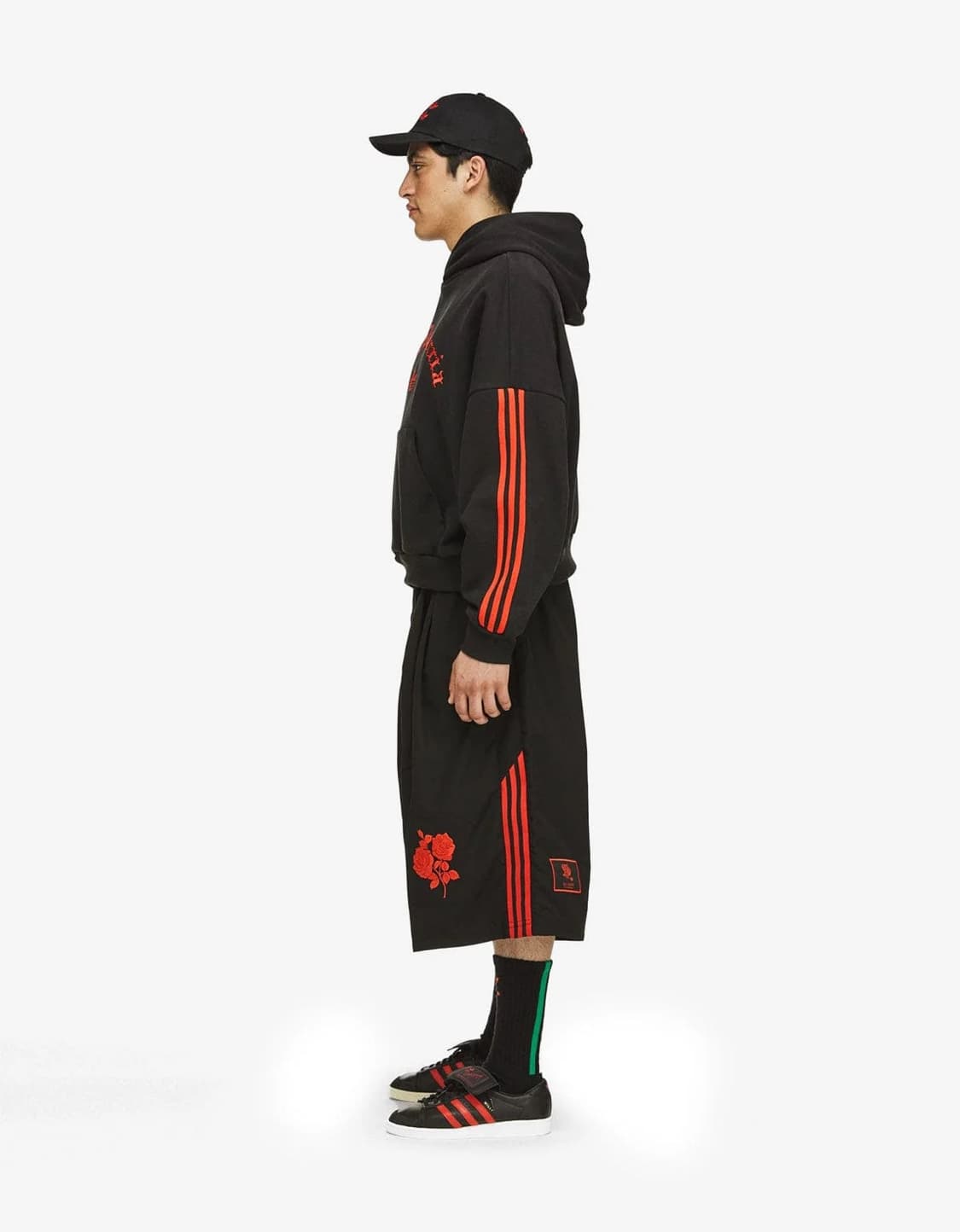 아디다스x윌리차바리아 후드, 롱쇼츠 셋업 2XL, L 상품이미지2