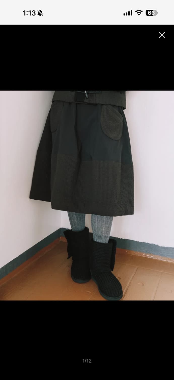 오헤시오 PADDED BANDING POCKET 스커트 상품이미지1