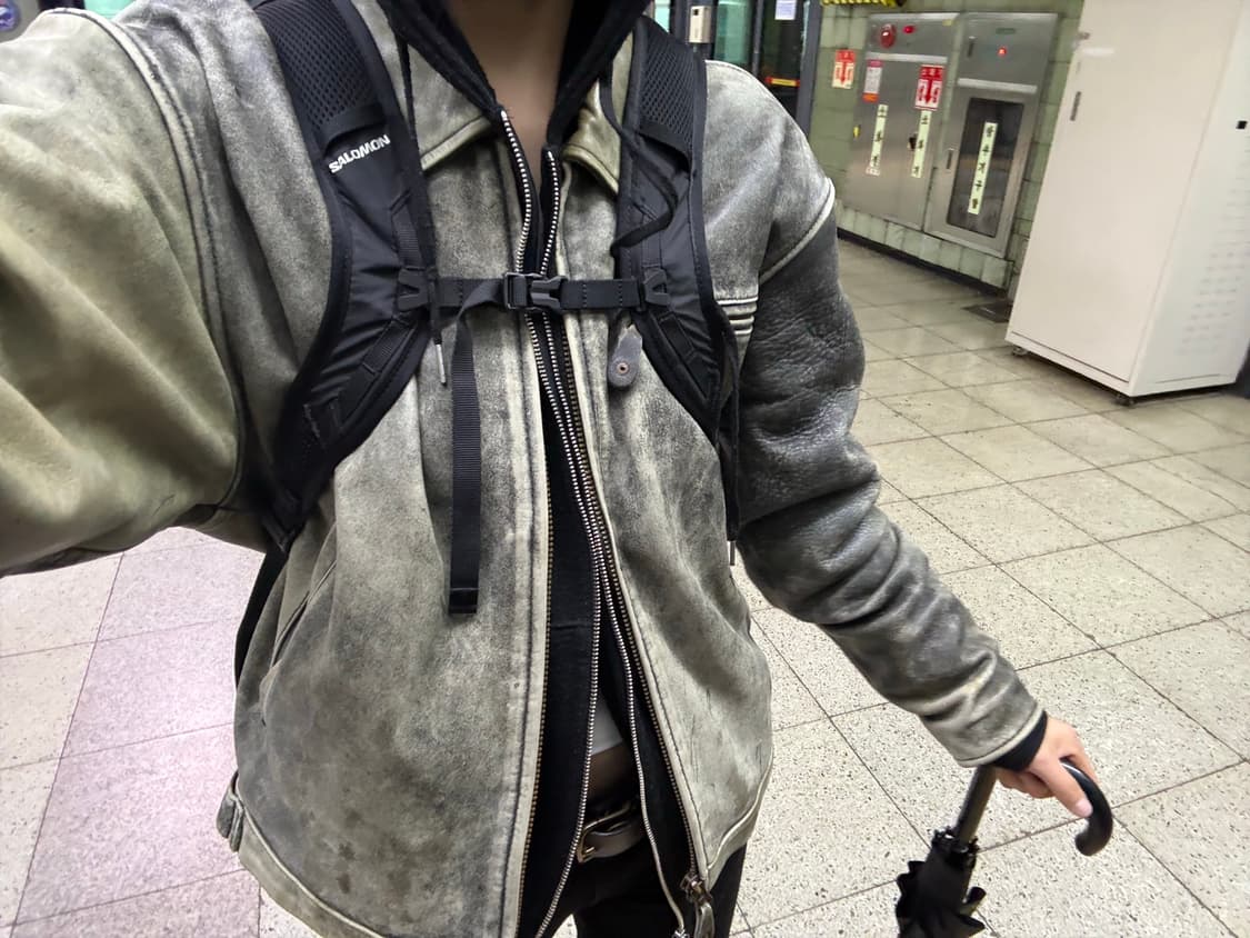 빈티지 가죽 자켓 / 상품이미지2