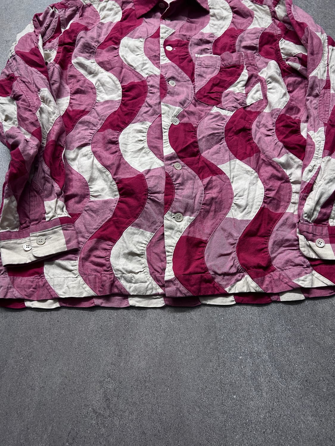 이세이 미야케 맨 패치워크 웨이브 셔츠 상품이미지6