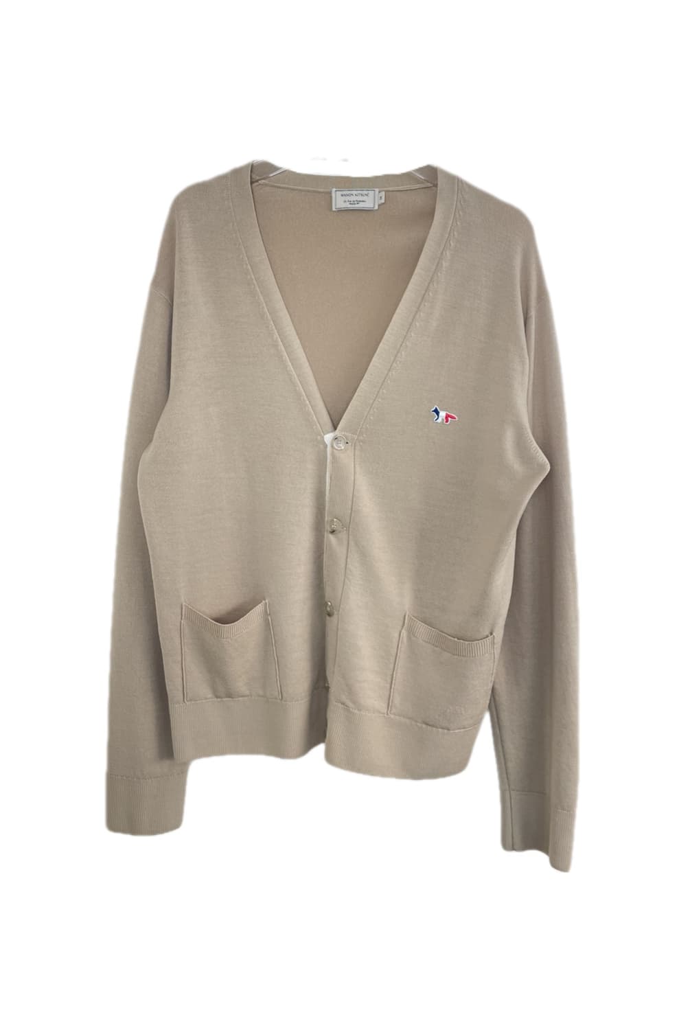 [M] 메종키츠네 폭스 패치 울 가디건 상품이미지1