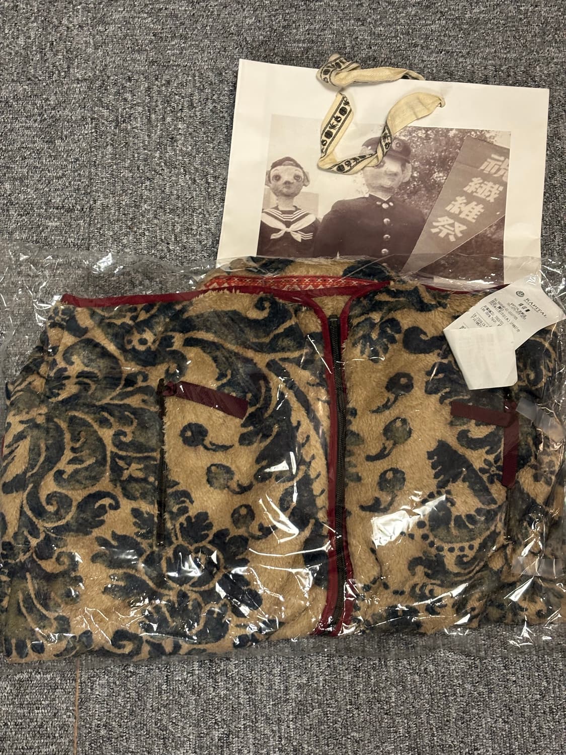 캐피탈 다마스크 패턴 플리스 후리스 상품이미지2