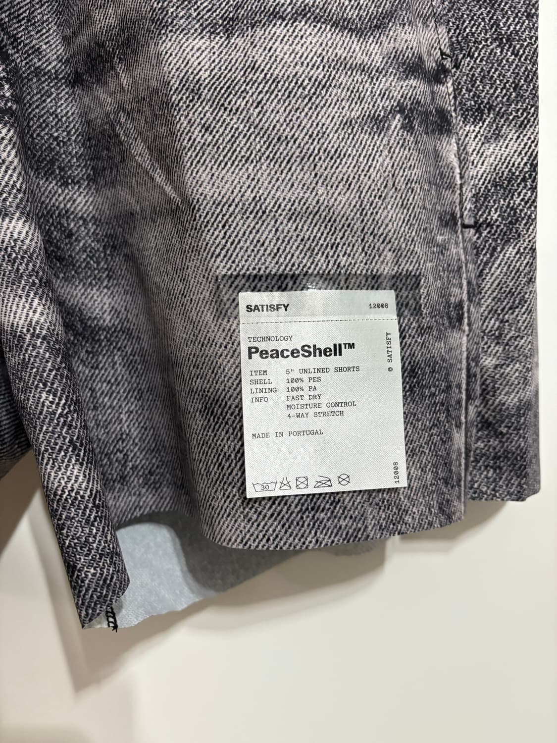 세티스파이 / 피스쉘 5인치 언라인드 쇼츠 디지털 데님 블랙 / S 상품이미지2