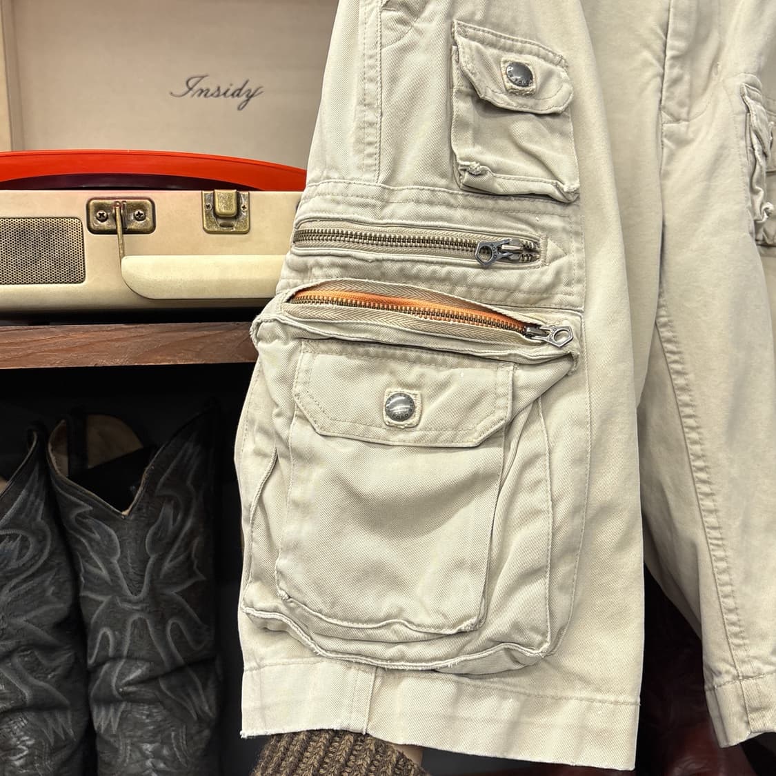 90s 폴로 랄프로렌 밀리터리 베이스 유틸카고 하프팬츠 N1111   상품이미지5