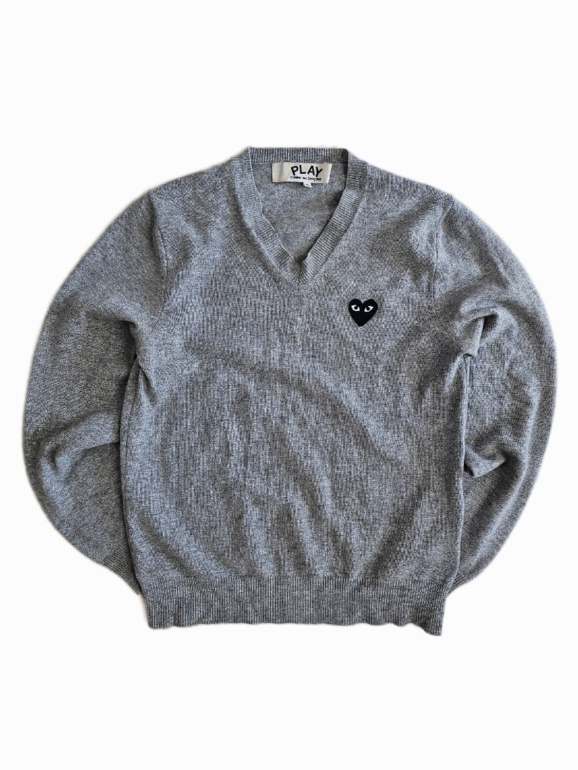 꼼데가르송 PLAY 브이넥 니트 S 상품이미지1