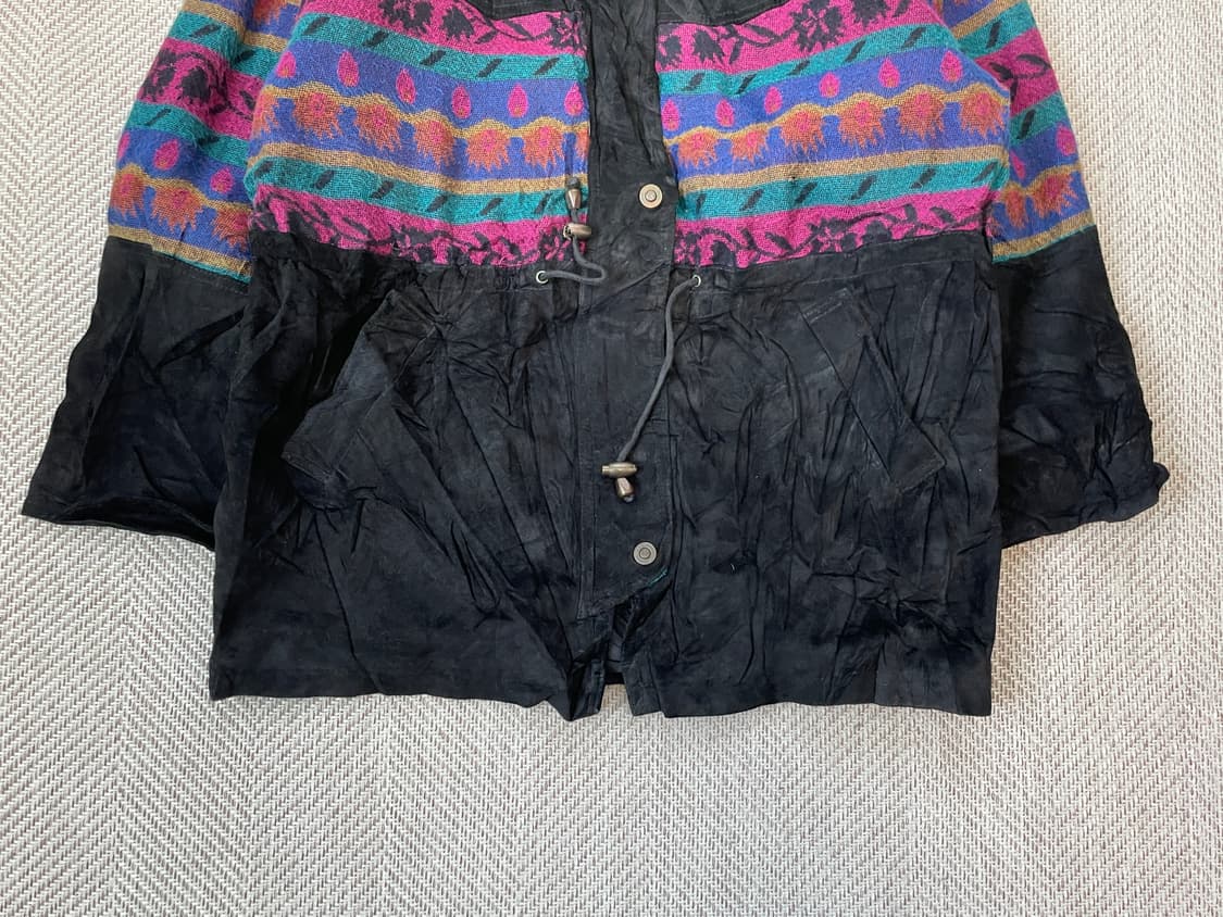 빈티지 스웨이드 에스닉 패턴 후디드 파카  J03670 상품이미지2