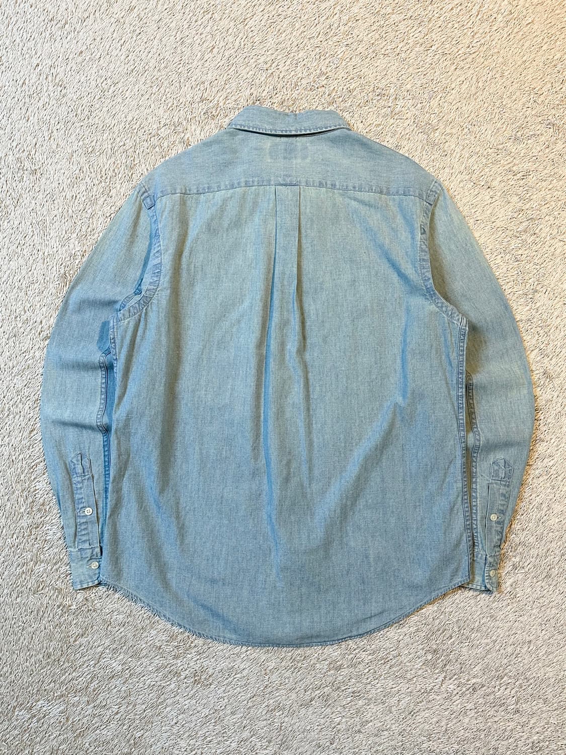 폴로 랄프로렌 투포켓 샴브레이 데님 워크셔츠 상품이미지3