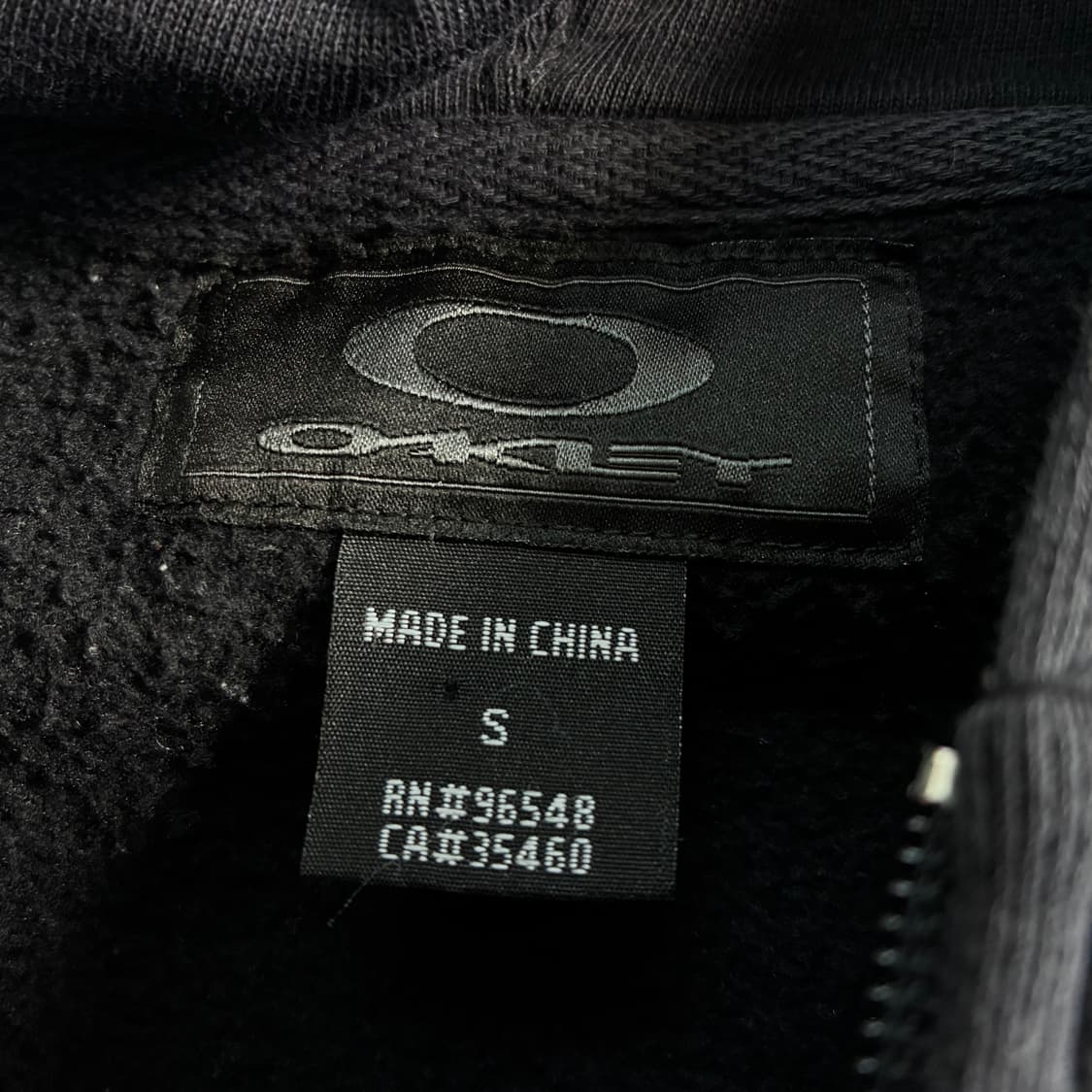 Oakely  오클리 자수 코튼 릴렉스 블랙 후드집업  상품이미지6