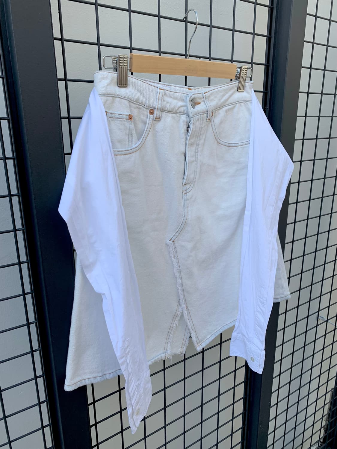 mm6 연청 데님 스커트 상품이미지2