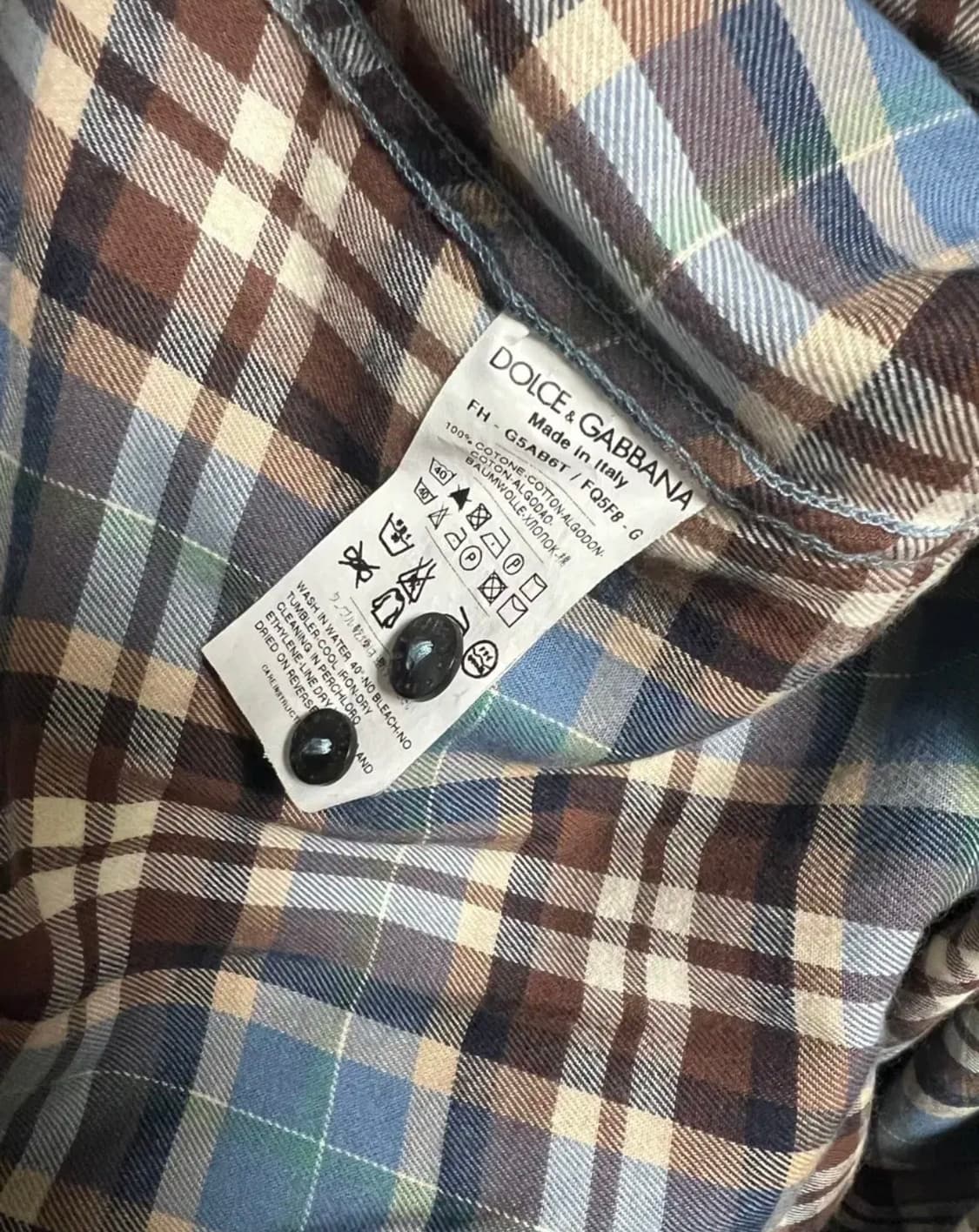 돌체엔가바나 체크셔츠 상품이미지4