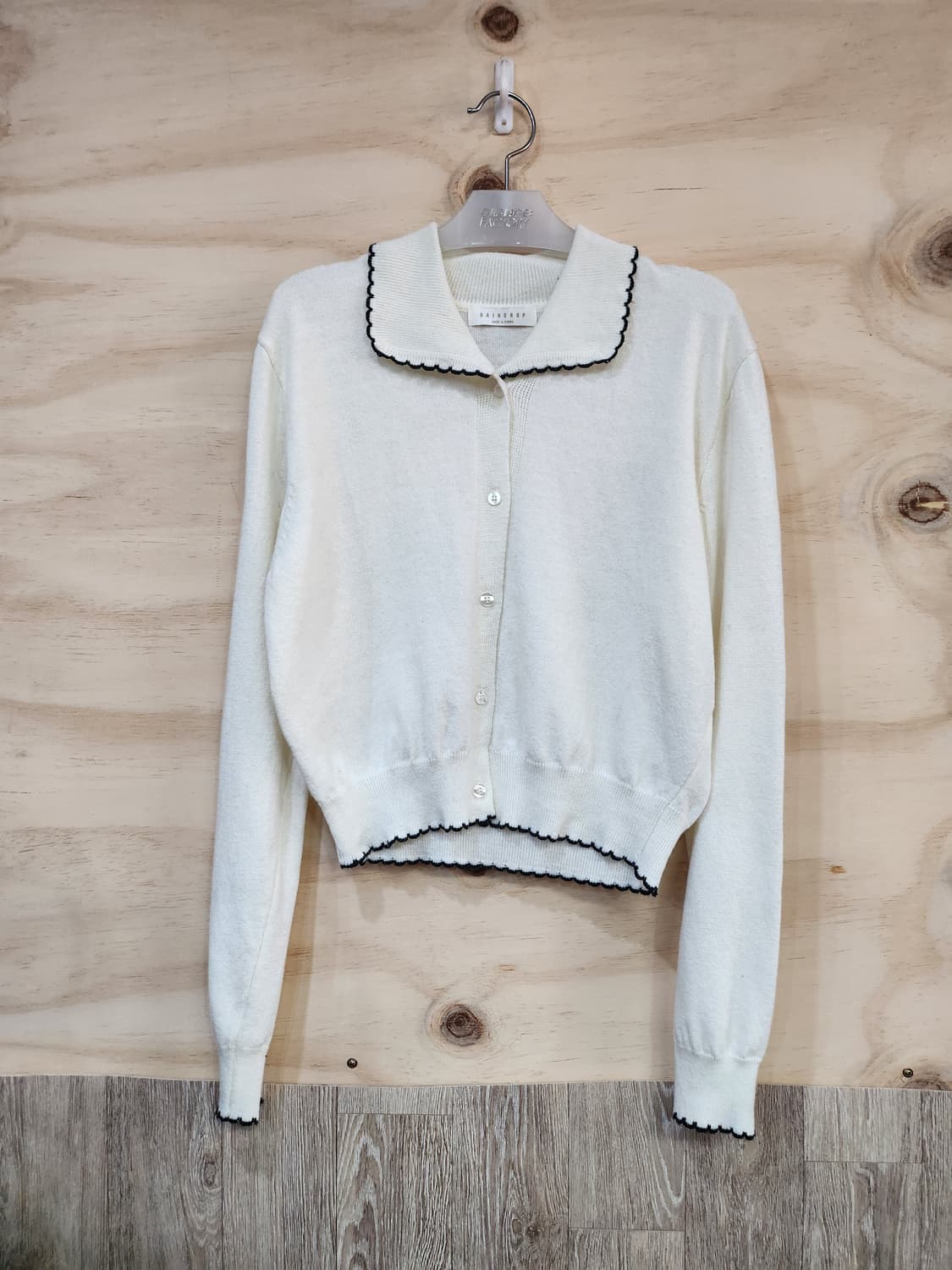 377) RAINDROPS 배색포인트 카디건 상품이미지1