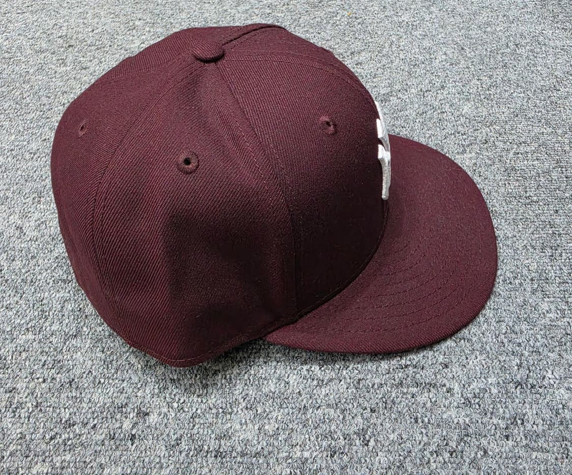 뉴에라 뉴욕 양키즈 59FIFTY 마룬컬러 스냅백 모자 58.7cm 상품이미지3
