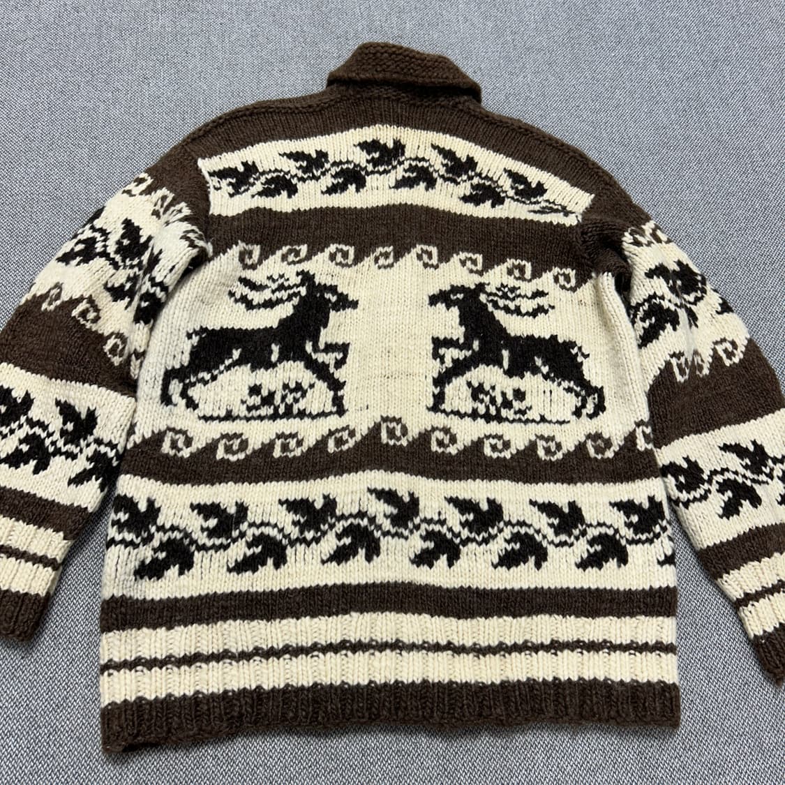 빈티지 노르딕 코위찬 니트집업(F) 상품이미지5
