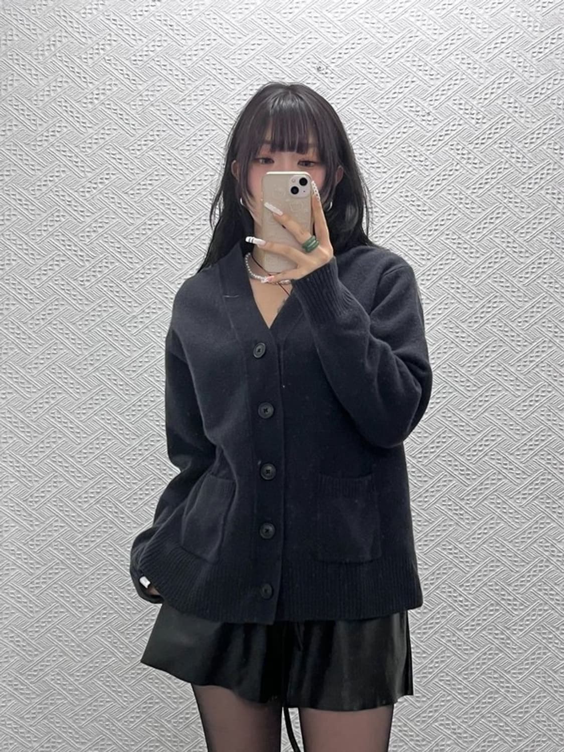 유니클로 빈티지 캐주얼 질샌더 모던시크 버튼 울 가디건 L C10942 상품이미지1