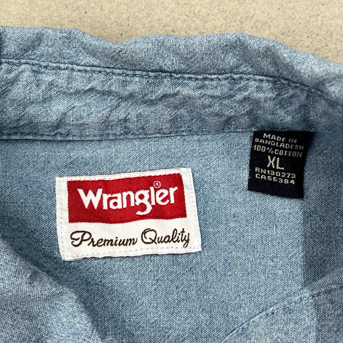 랭글러 투포켓 데님셔츠 s09197 상품이미지5