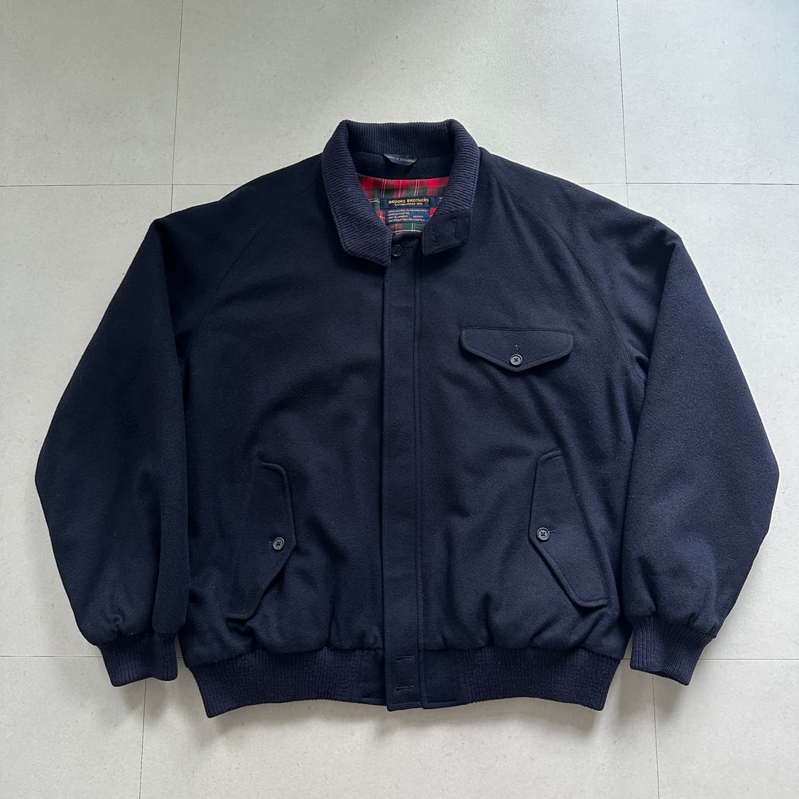 90s 브룩스브라더스 울 로덴 알파카 블루종 헤링턴 자켓 42R 상품이미지2