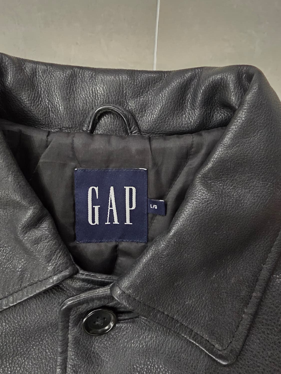 올드 갭 레더 카코트 L 상품이미지3