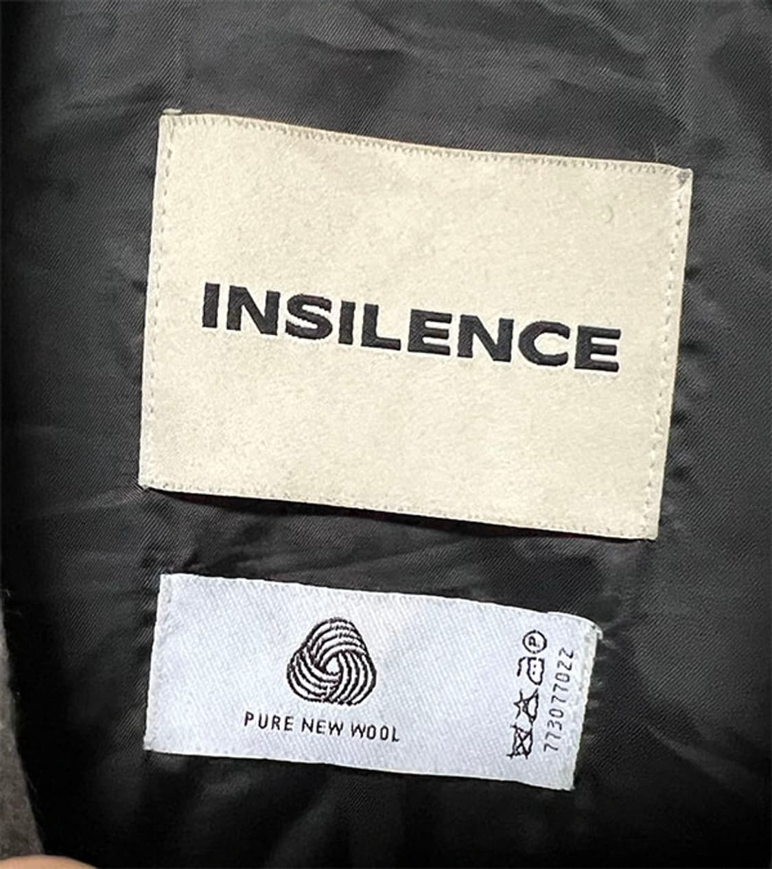 인사일런스 남자 소프트 울 래글런 블루종 새상품 L 100 상품이미지3