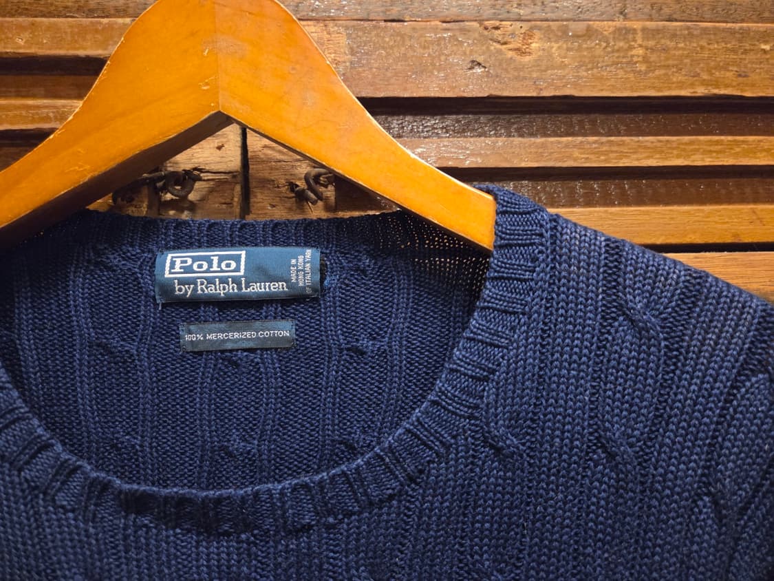 폴로랄프로렌 메르세라이즈드 케이블니트 상품이미지2