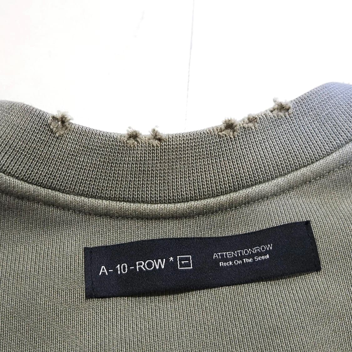 100~105)어텐션로우 디스트로이드ver.2 피그먼트 맨투맨 상품이미지8