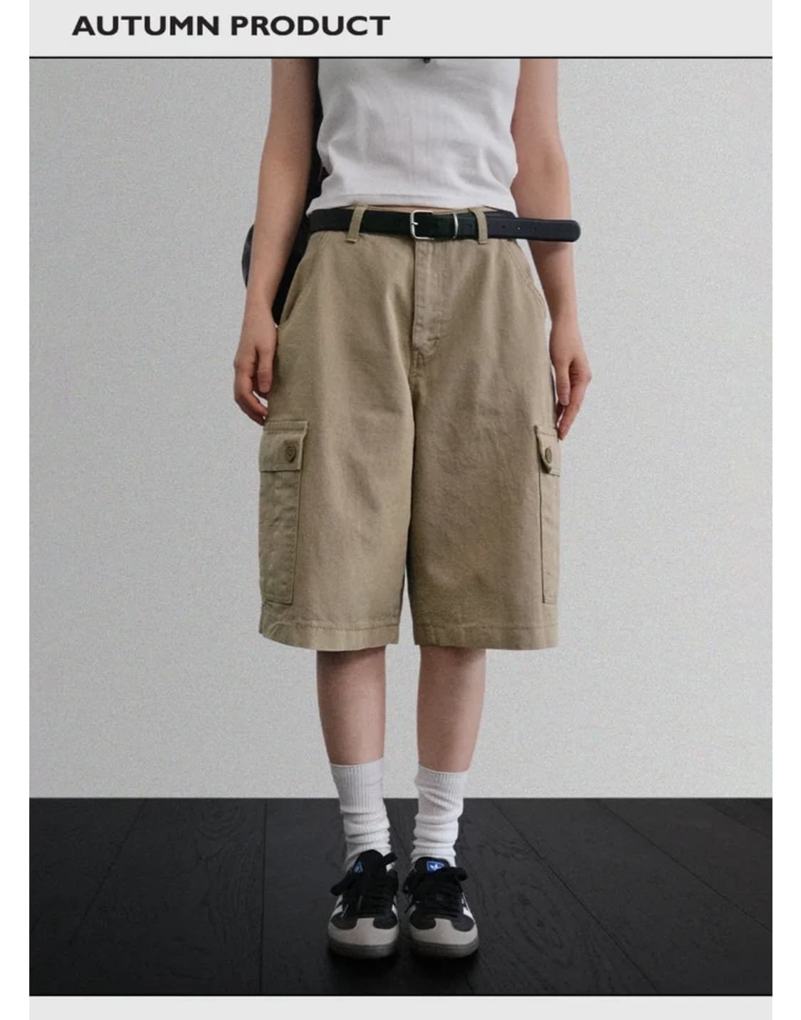 어텀 버뮤다 카고 팬츠 베이지 S  상품이미지2