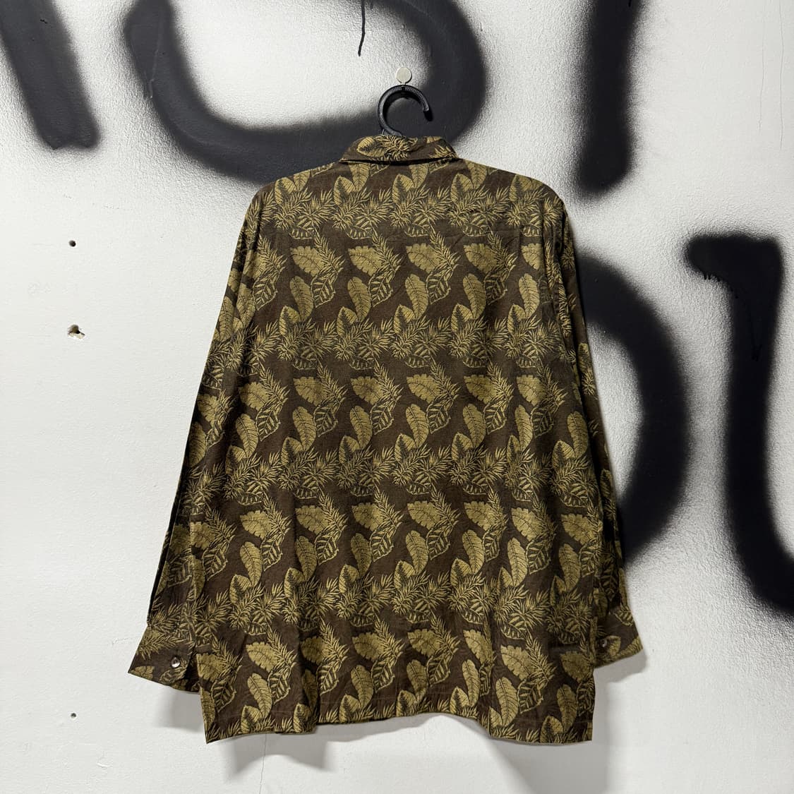 VTG 빈티지 금장 자수 리프 패턴 긴팔 셔츠 상품이미지2