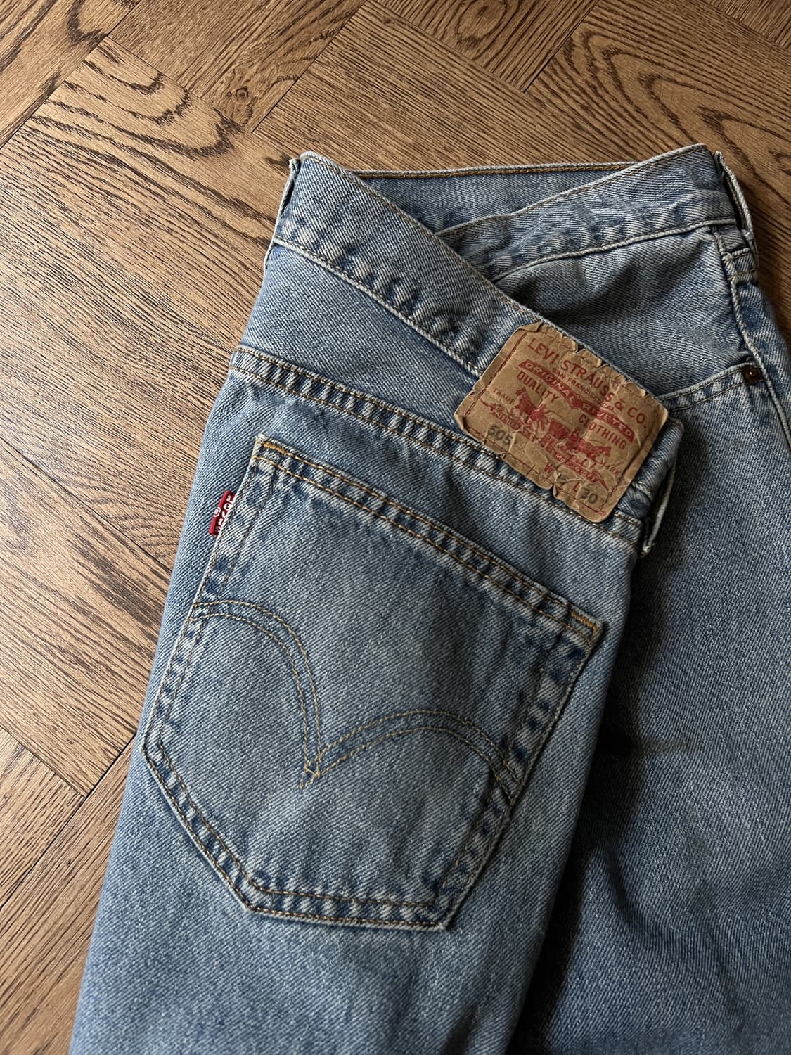 [35]리바이스 505 멕시코제 빈티지 워싱 데님 팬츠 상품이미지8