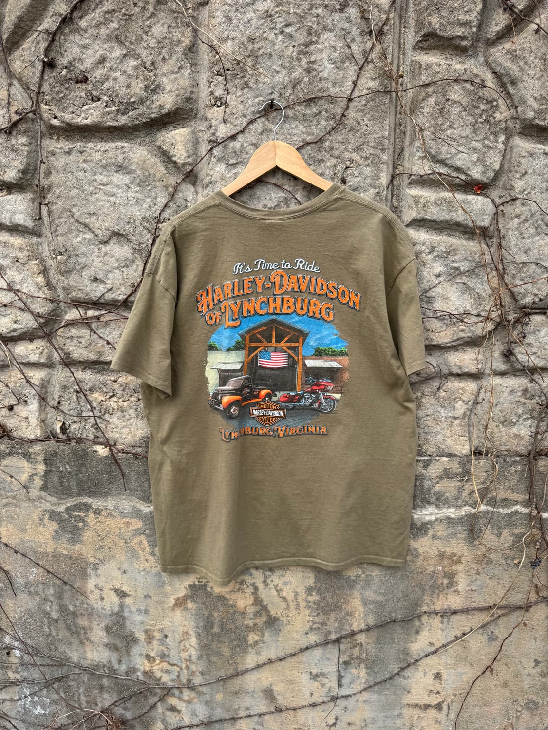 할리데이비슨 빈티지 2018 프린팅 반팔 티셔츠 xl 상품이미지2