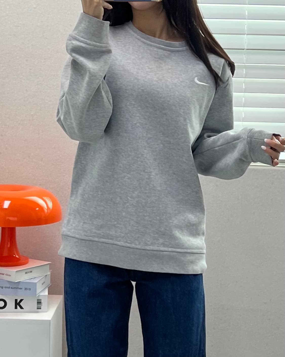 (M)나이키 기모 맨투맨-M1422 상품이미지8