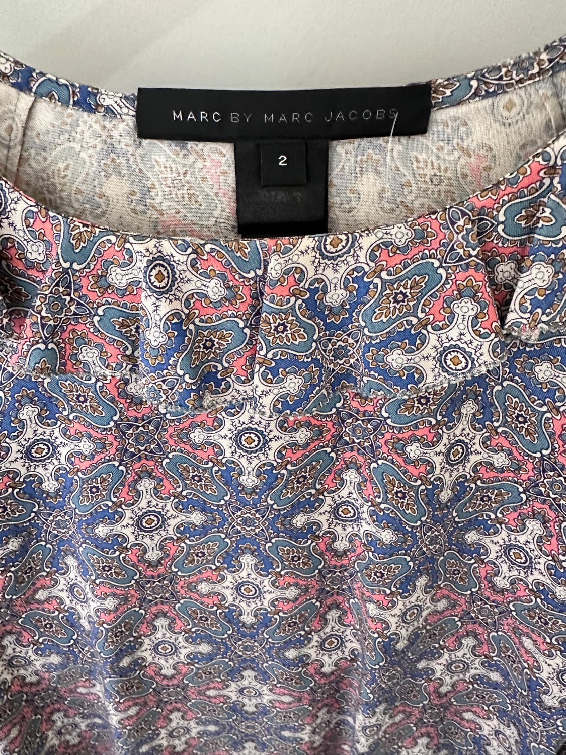마크제이콥스 패턴 실크 블라우스(사이즈 2) 상품이미지2