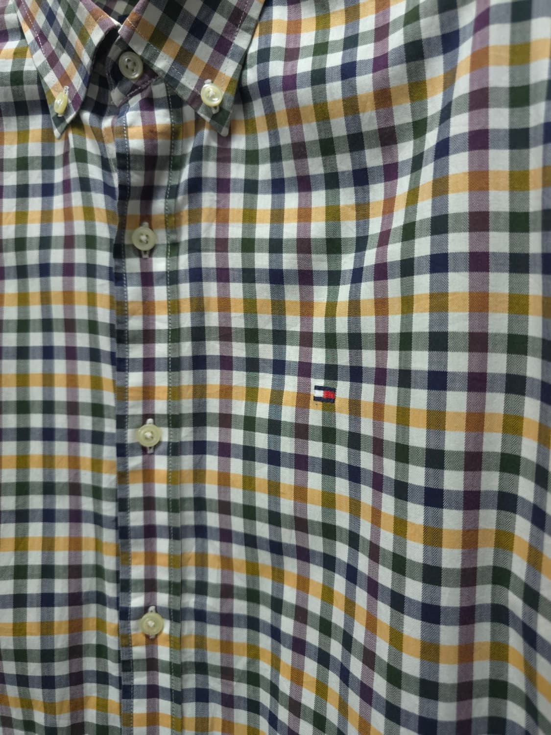 타미힐피거 빈티지핏 멀티 컬러 체크 셔츠 (95~100) 상품이미지4