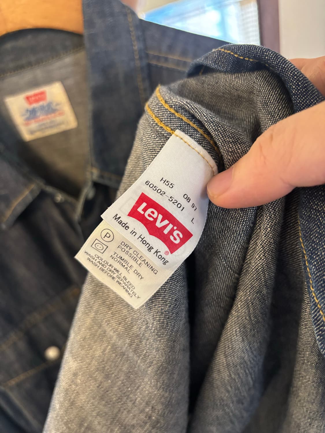 리바이스 웨스턴 데님 셔츠 상품이미지4