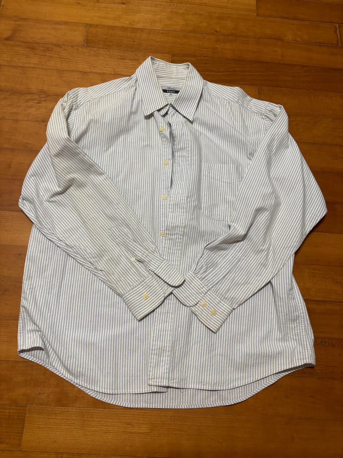 amber basic stripe shirts 100size 상품이미지1