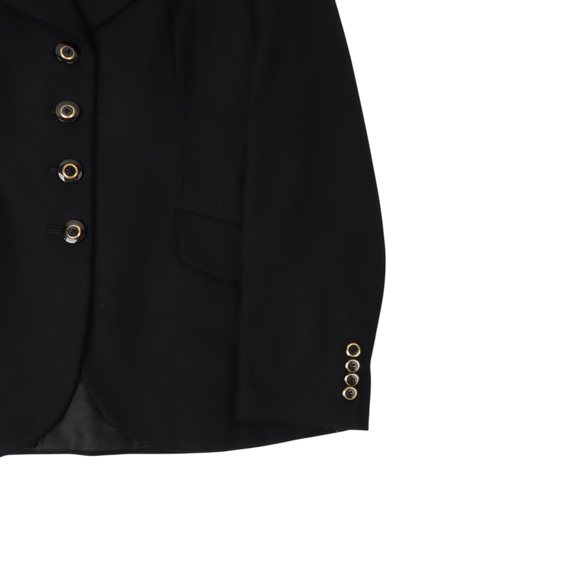 버버리 울 캐시미어 골드 버튼 4B 자켓 상품이미지4