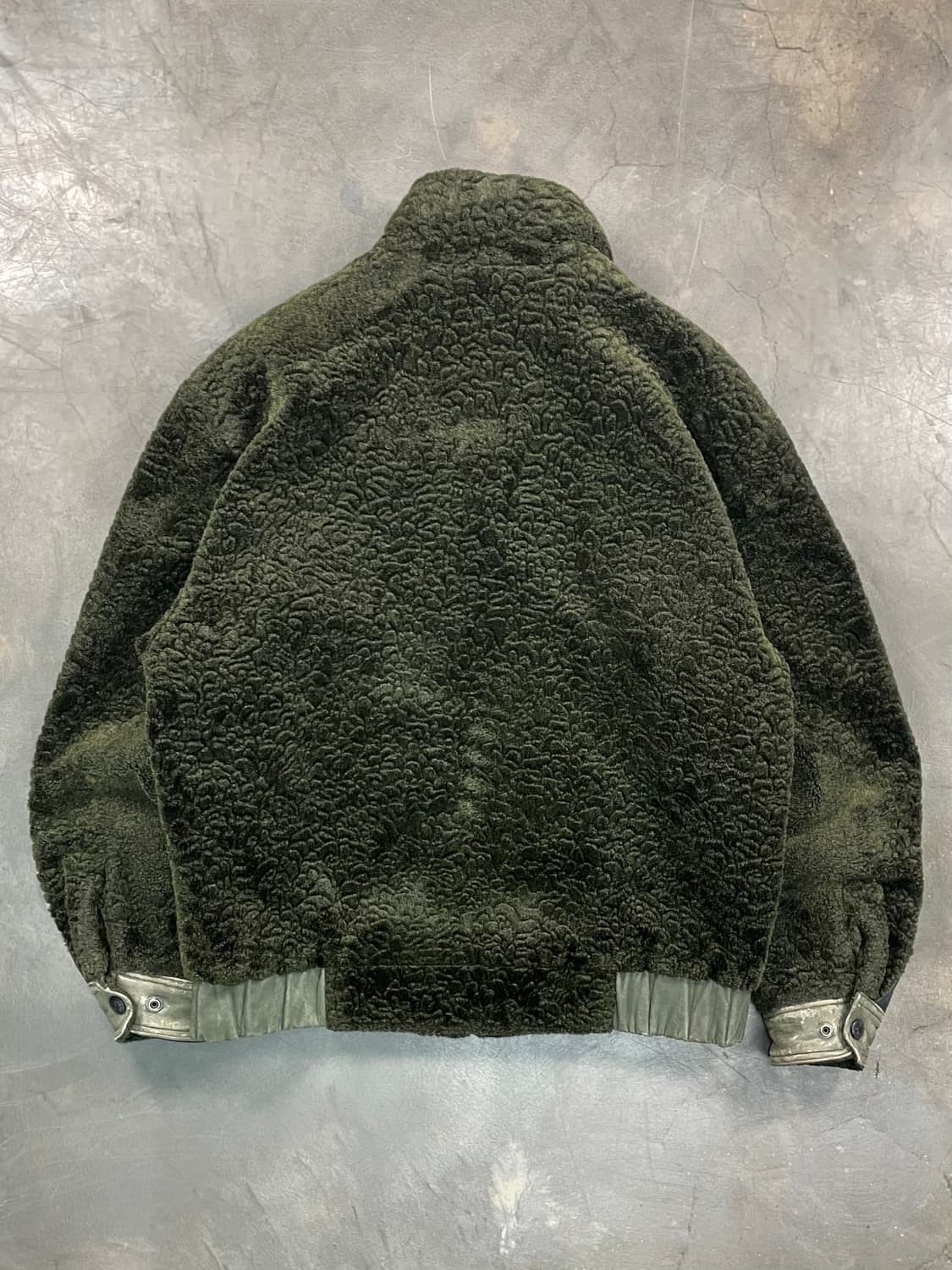 RedOx 레더 패치 플리스 봄버 자켓 상품이미지6