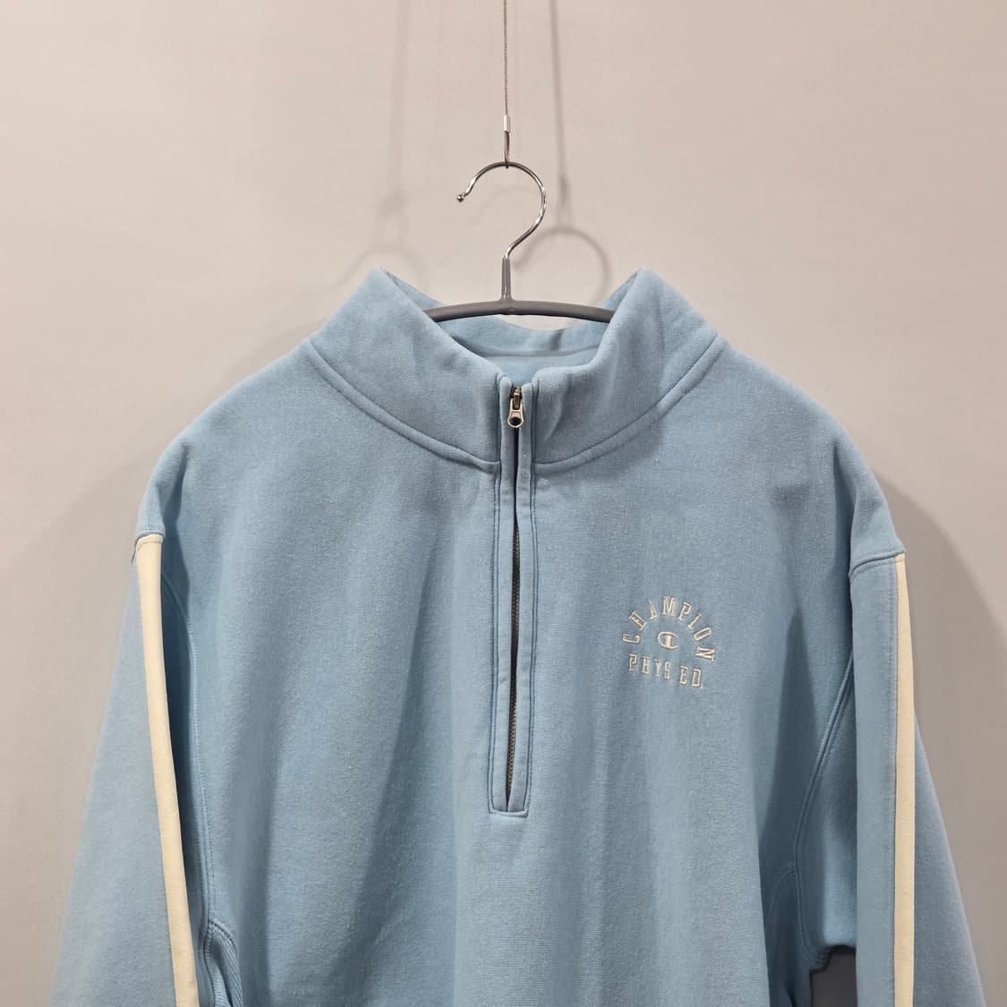 챔피온 블루택 풀오버 하프집업 기모 스웻셔츠 M 상품이미지2