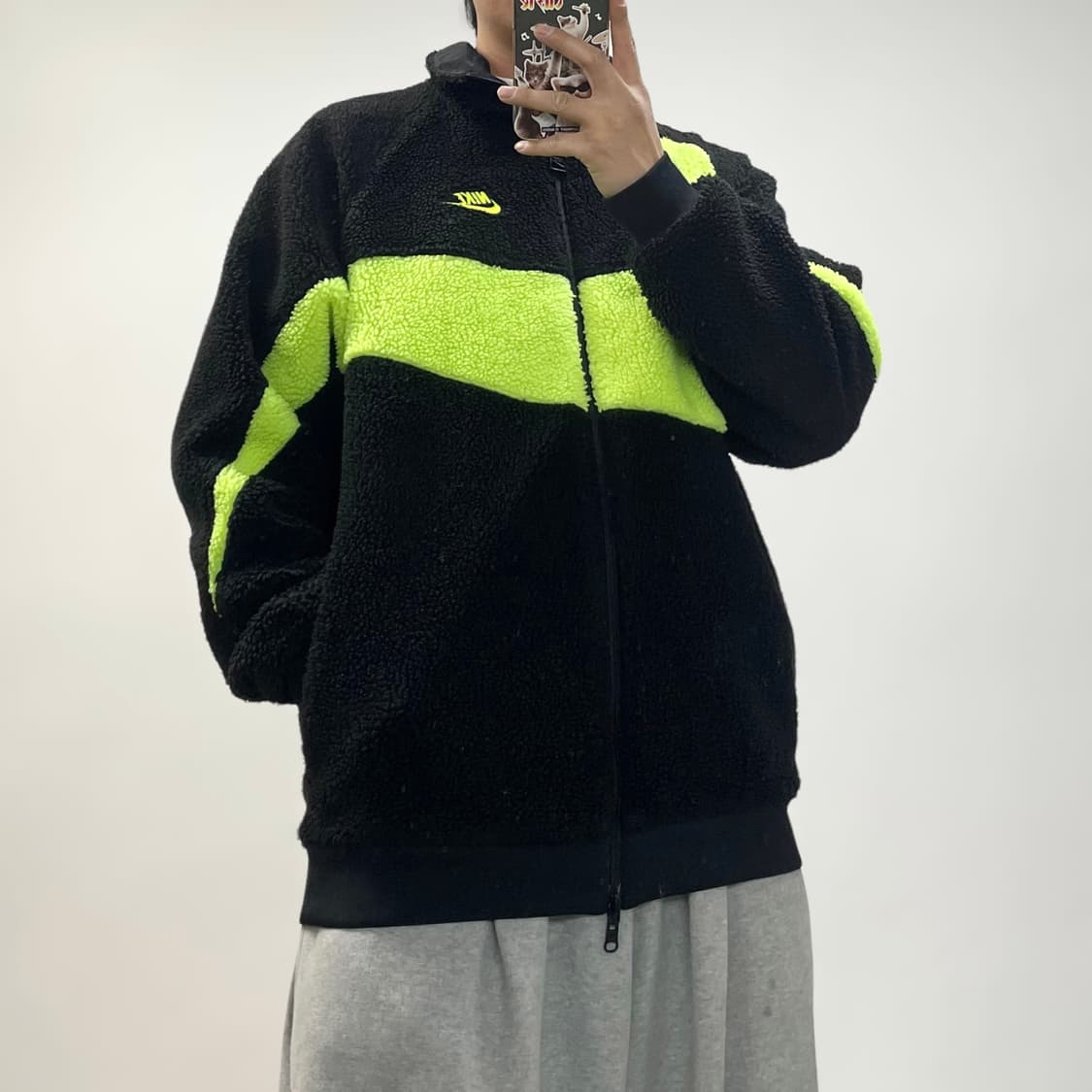 나이키 빅 스우시 리버시블 네온 후리스 자켓 상품이미지1