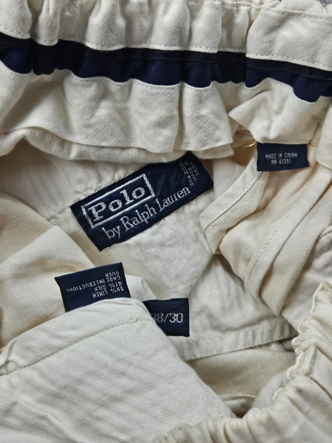 폴로랄프로렌 실크 린넨 치노 팬츠 밴딩커스텀 ( 38X30 )/11741 상품이미지7