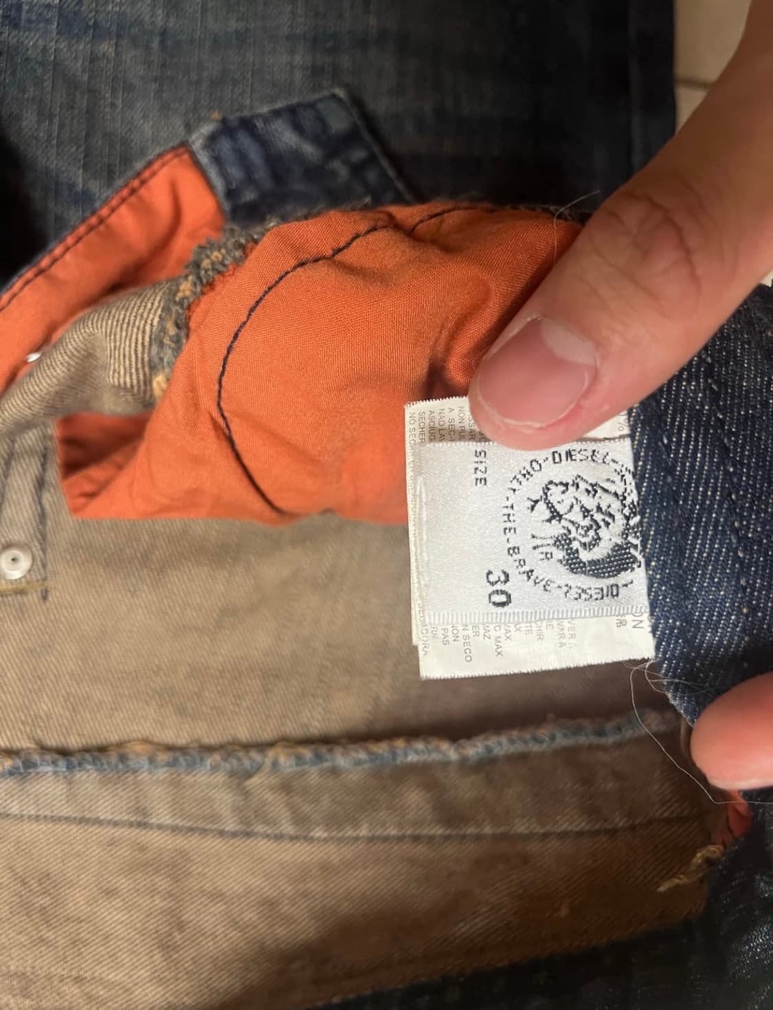 디젤 빈티지 데님 팬츠 상품이미지5