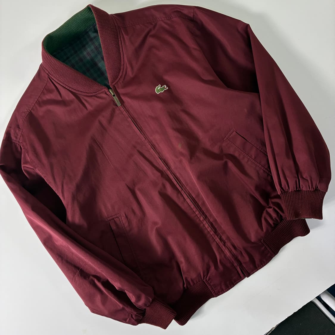 Lacoste  라코스테 90,s 리버시블 체크 블루종 자켓 상품이미지4