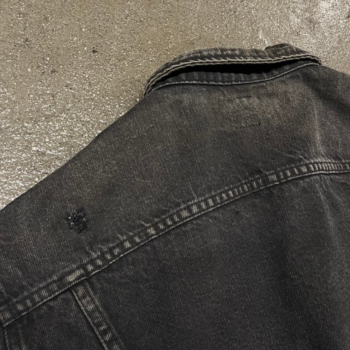 90s Lee 흑청 트러커 자켓 (110) 상품이미지5