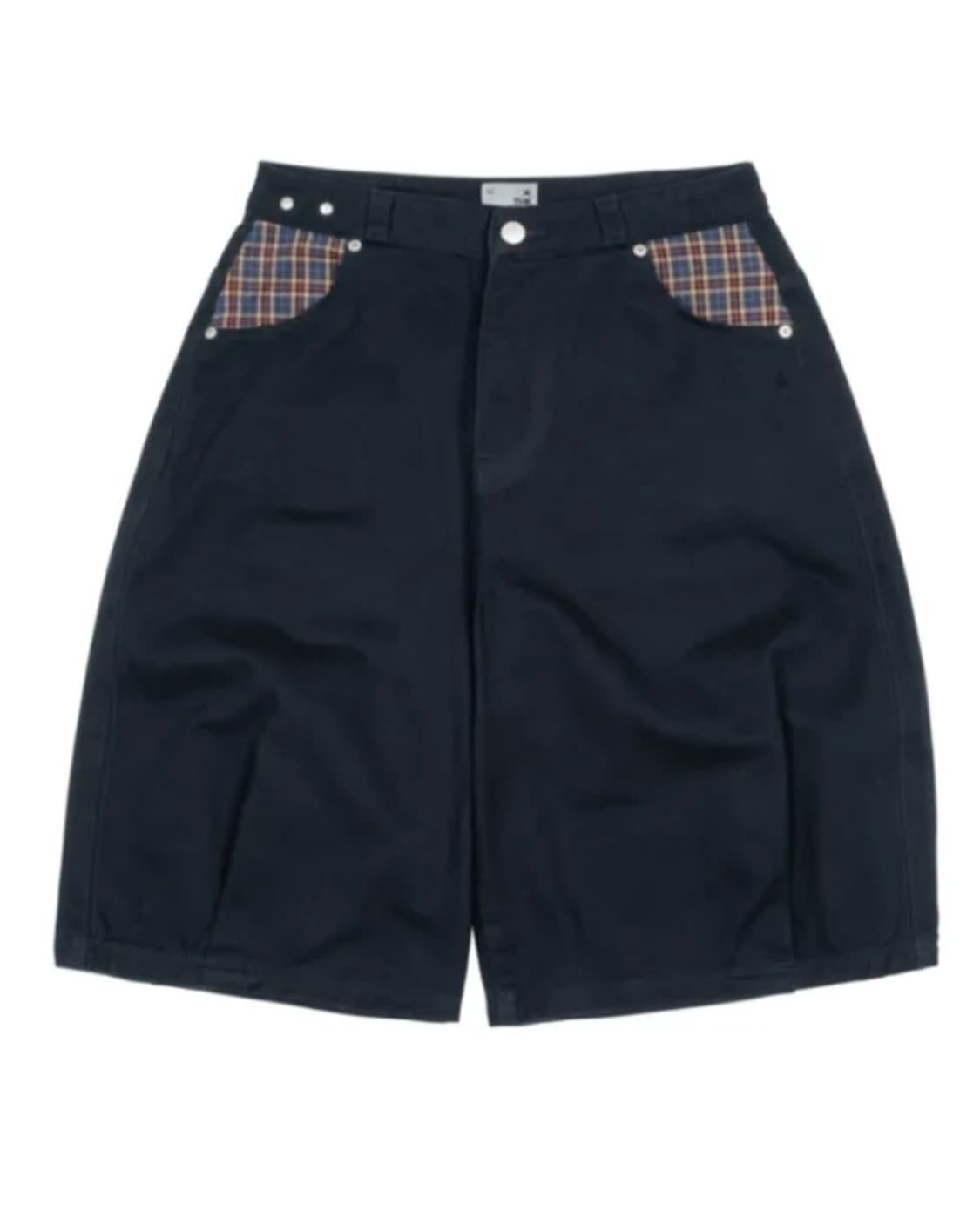 TCM check pocket half pants_L사이즈, 네이비 상품이미지1