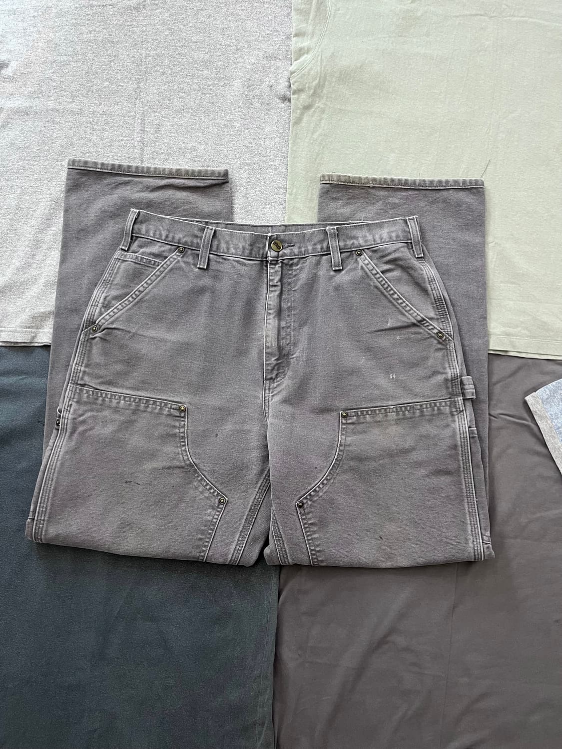 빈티지 칼하트 더블니 팬츠 GVL 덕 캔버스 카펜터 워크 팬츠 상품이미지5