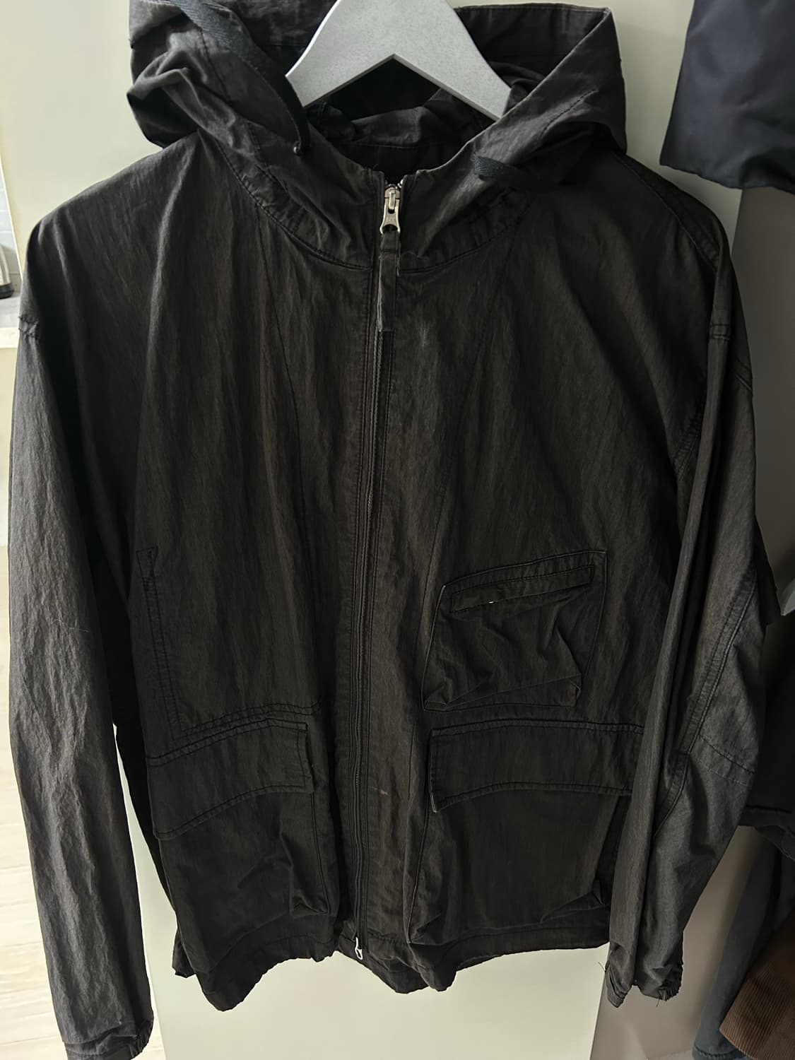L)에스피오나지 바람막이 Ray Wind Parka Black 상품이미지3