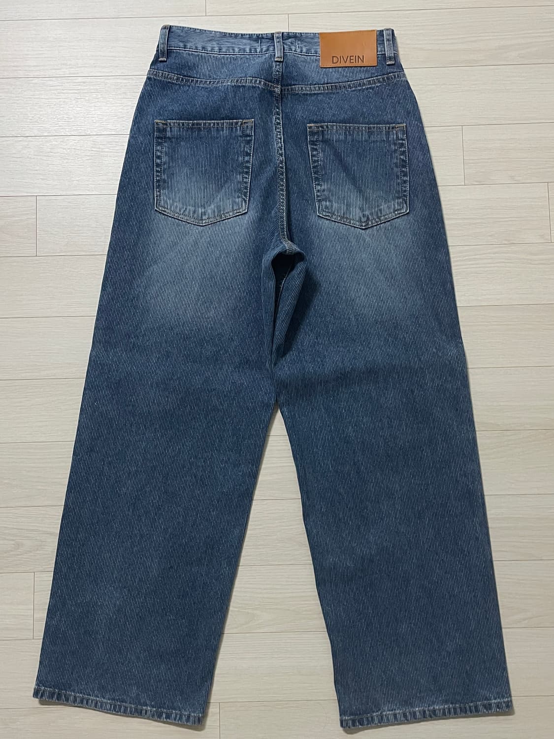 [0]다이브인 루즈드 와이드 데님(리브드 블루) 상품이미지3