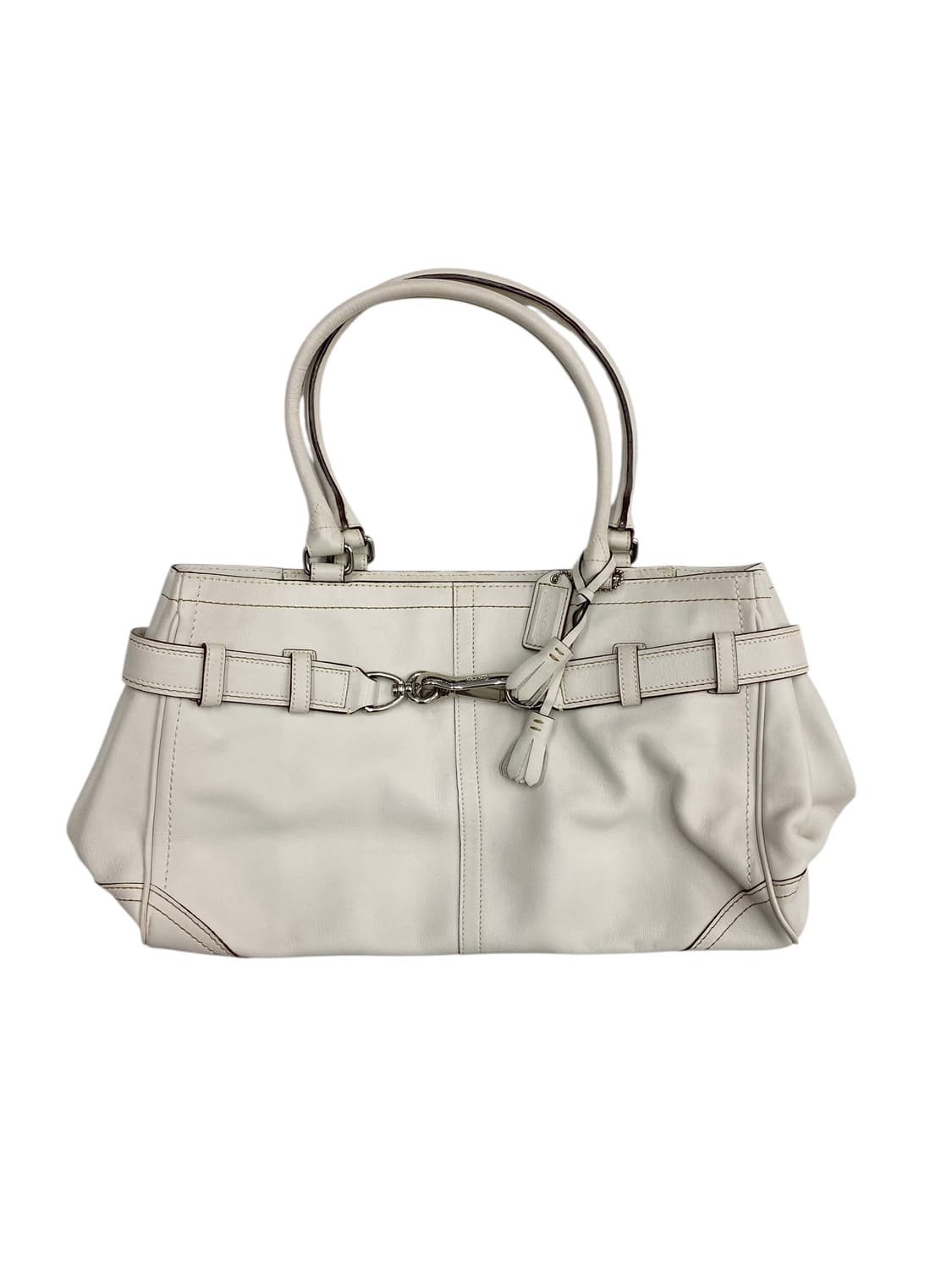 코치 y2k 화이트 토드백 상품이미지1