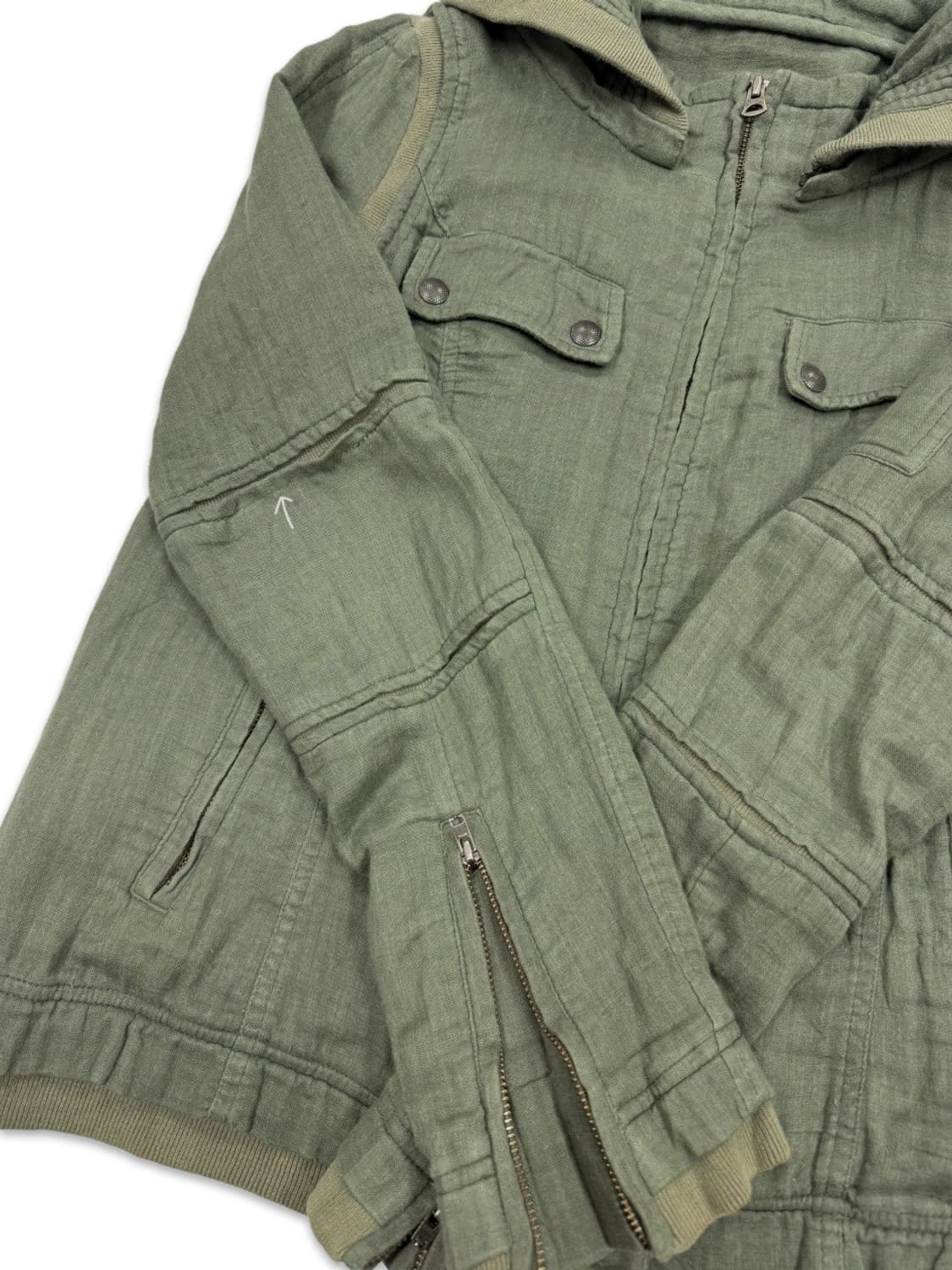 빈티지 Moussy 라이더 펑크 후드집업 자켓 상품이미지5