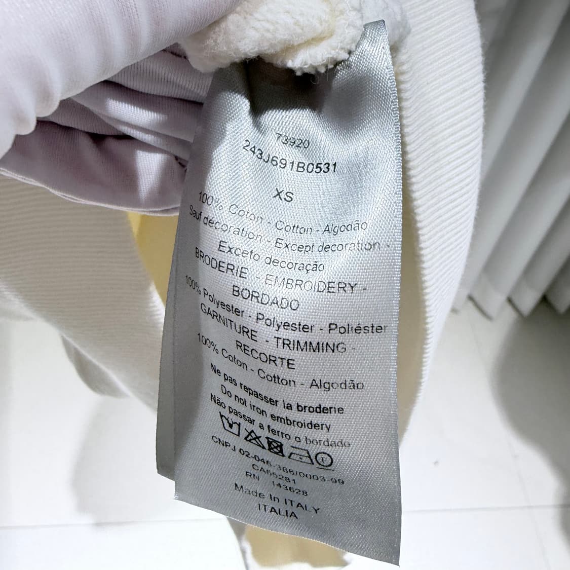 XS / 디올 1947 꾸뛰르 후드티셔츠 상품이미지6